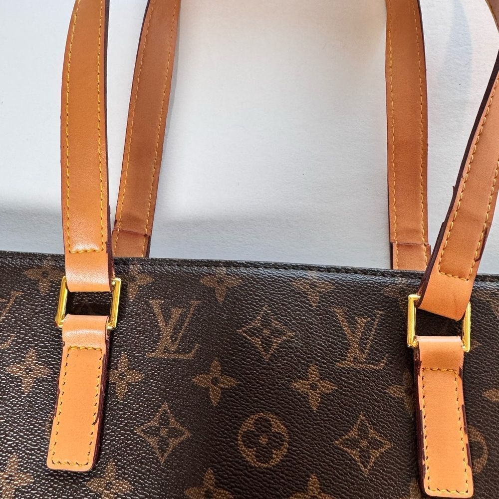 Authentic LOUIS VUITTON Vintage Luco Tote Bag Monogram Brown Logo LV - Picture 12 of 14